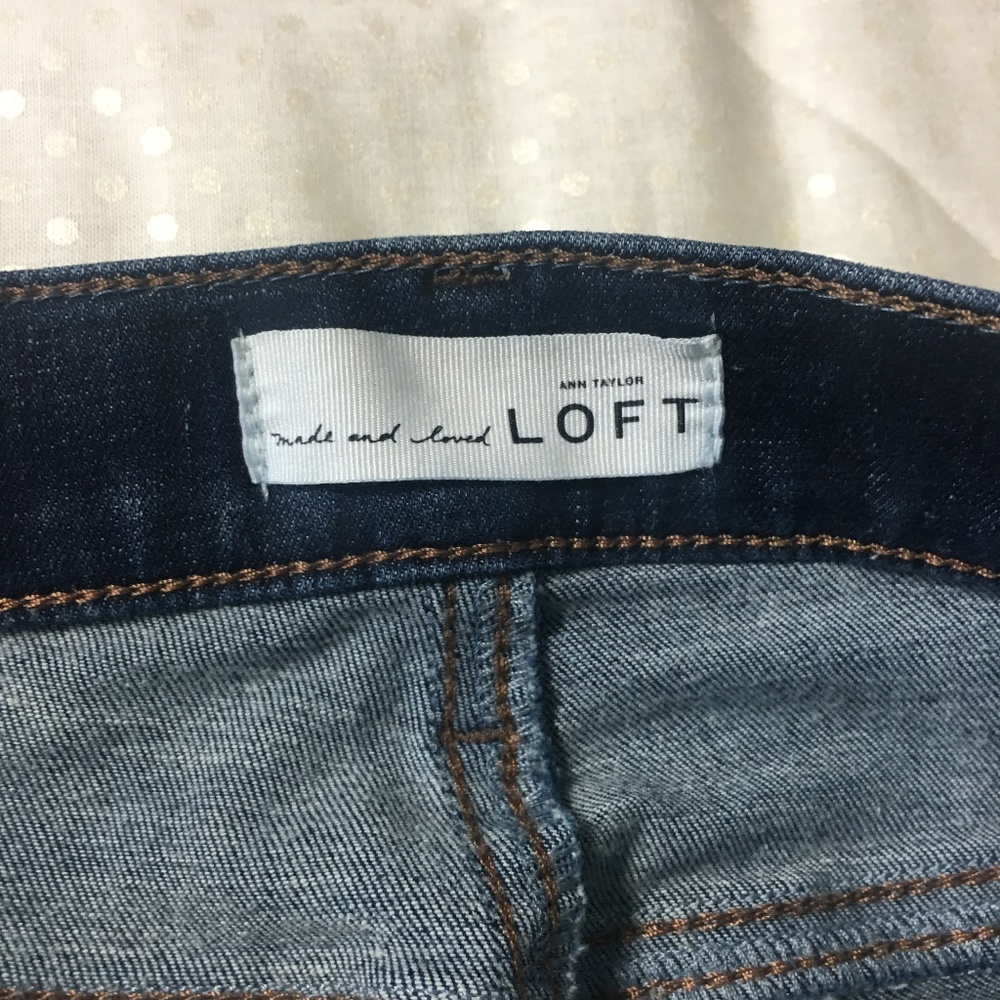LOFT Dark  Skinny Legging   Size 27/4 - Picture 4 of 7